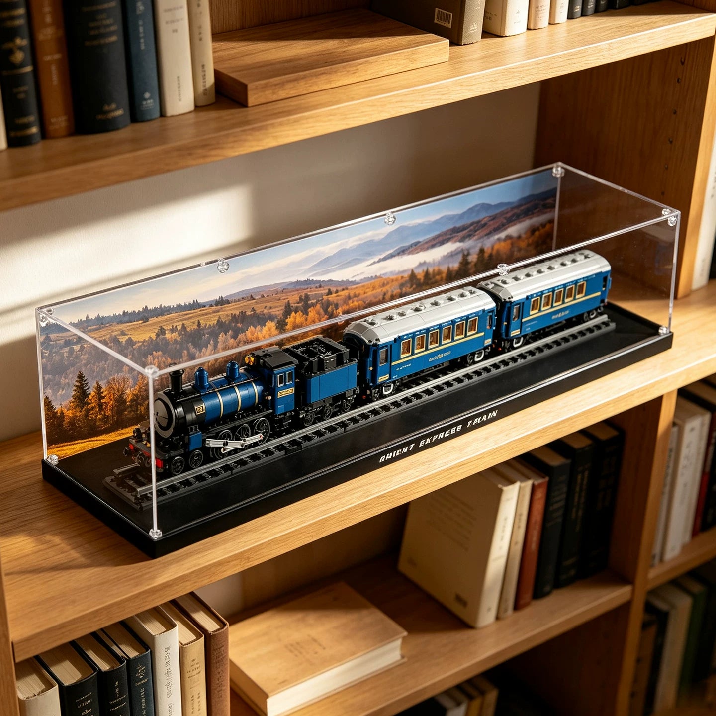 Dustproof HD Clear Acrylic Display Case with UV Protection for LEGO Ideas 21344 Orient Express Train - Brick Armor