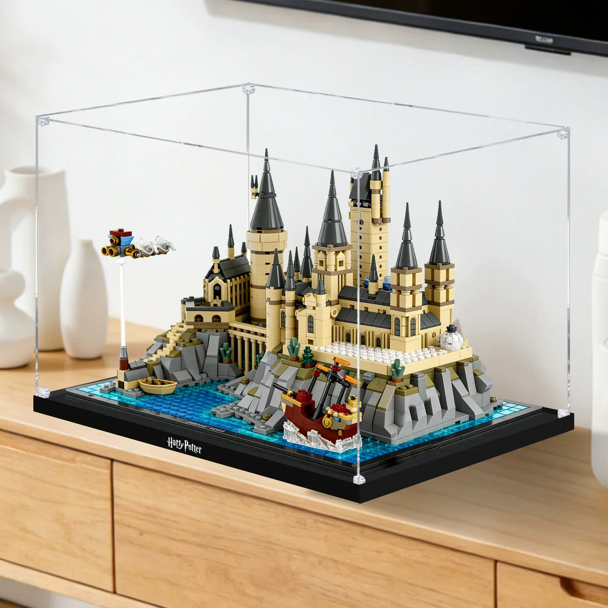 Dustproof HD Acrylic Display Case with UV Protection for LEGO Harry Potter Hogwarts Castle and Grounds 76419