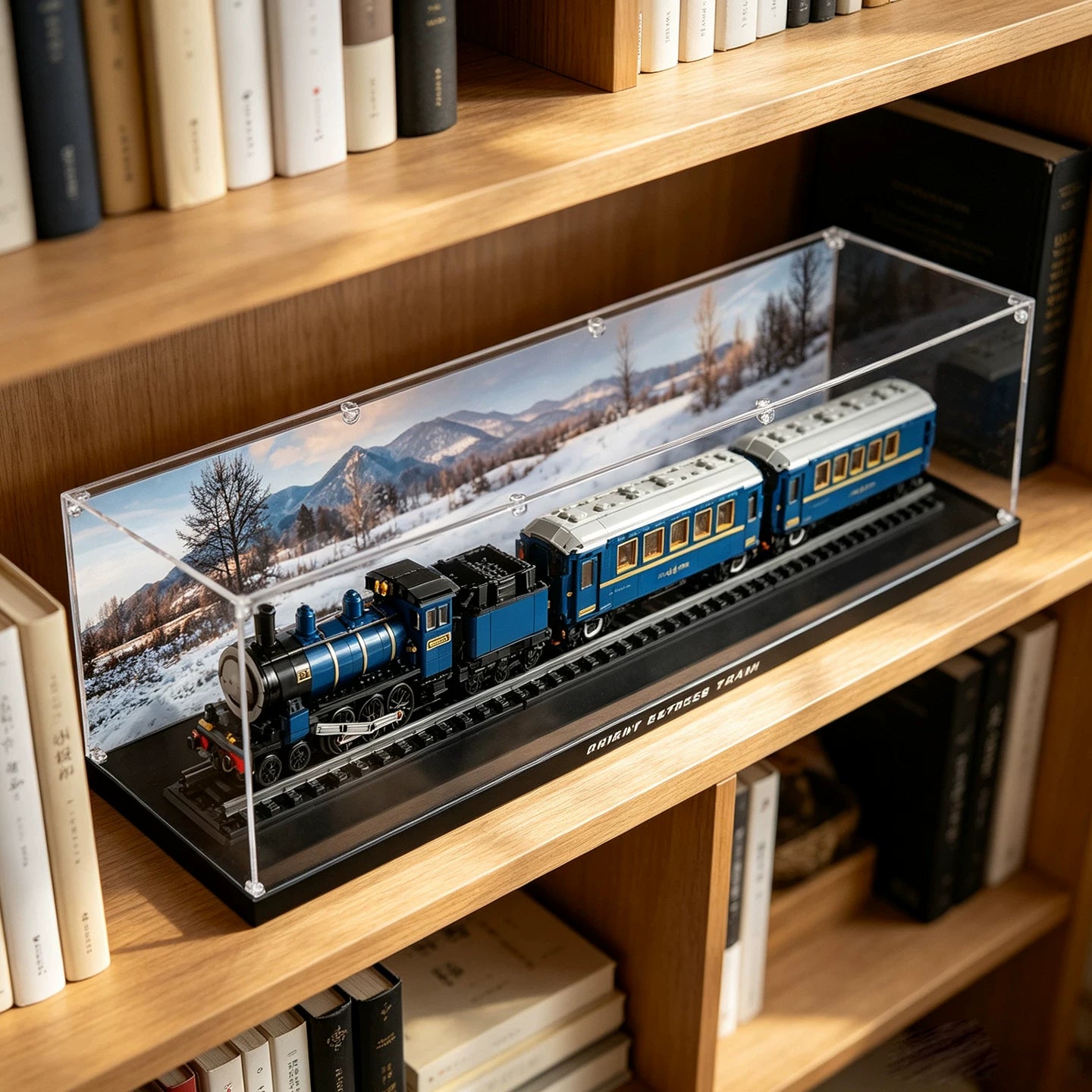 Dustproof HD Clear Acrylic Display Case with UV Protection for LEGO Ideas 21344 Orient Express Train - Brick Armor