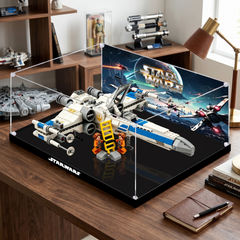 Dustproof HD Acrylic Display Case with UV Protection for LEGO Star Wars New Republic Starfighter 75460