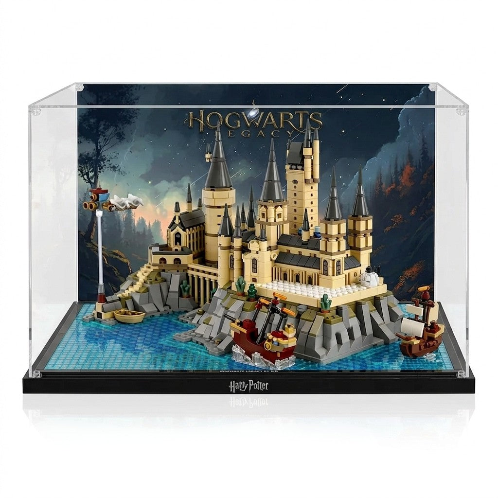 Dustproof HD Acrylic Display Case with UV Protection for LEGO Harry Potter Hogwarts Castle and Grounds 76419