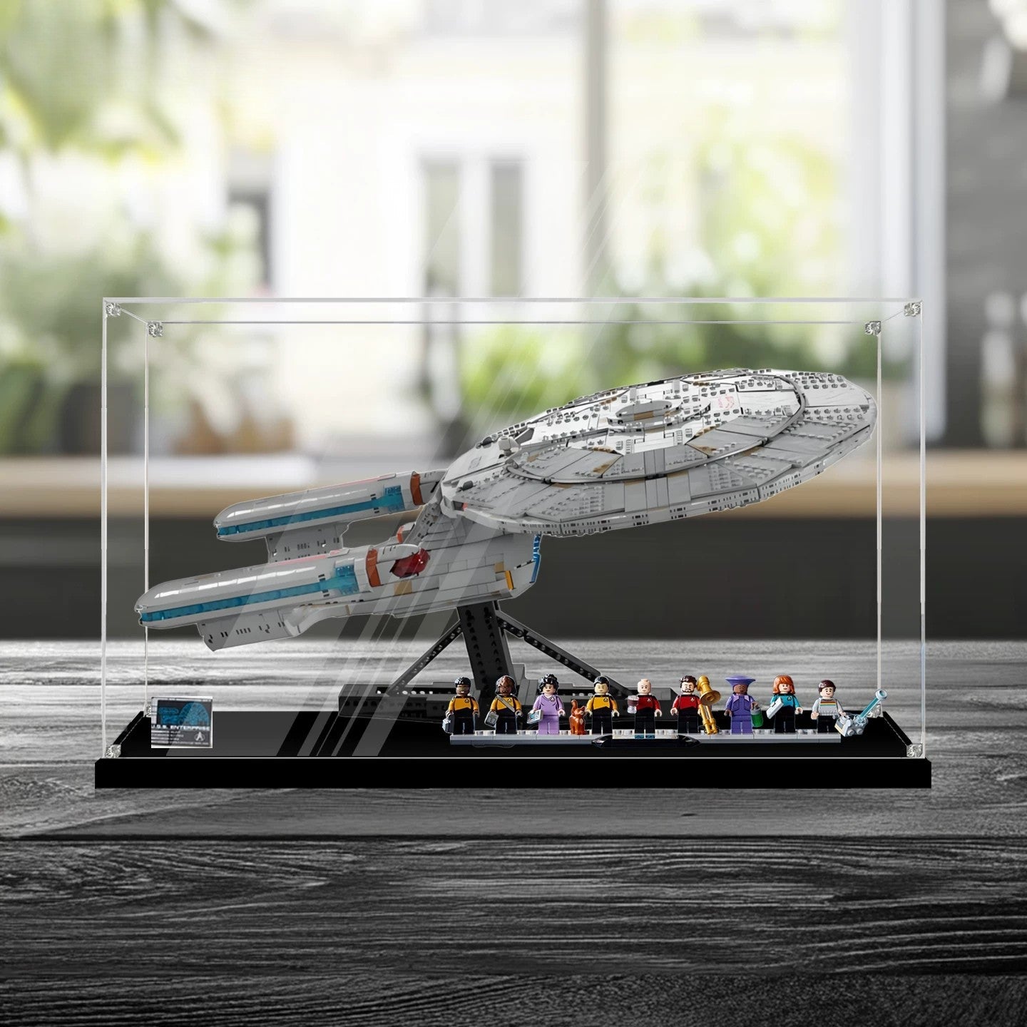Dustproof HD Acrylic Display Case with UV Protection for LEGO Star Trek U.S.S. Enterprise 10356