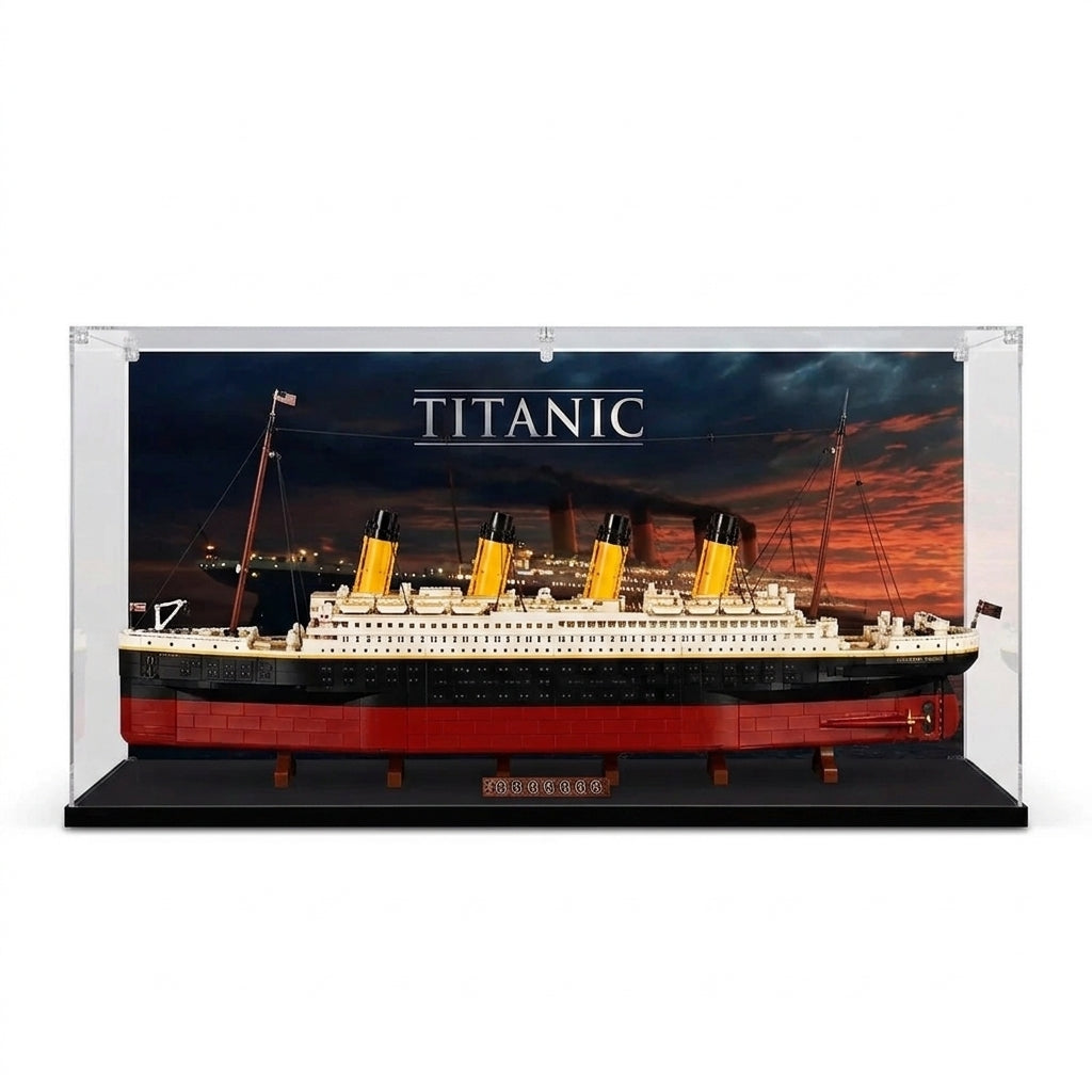 Dustproof HD Acrylic Display Case with UV Protection for LEGO Creator Expert Titanic 10294
