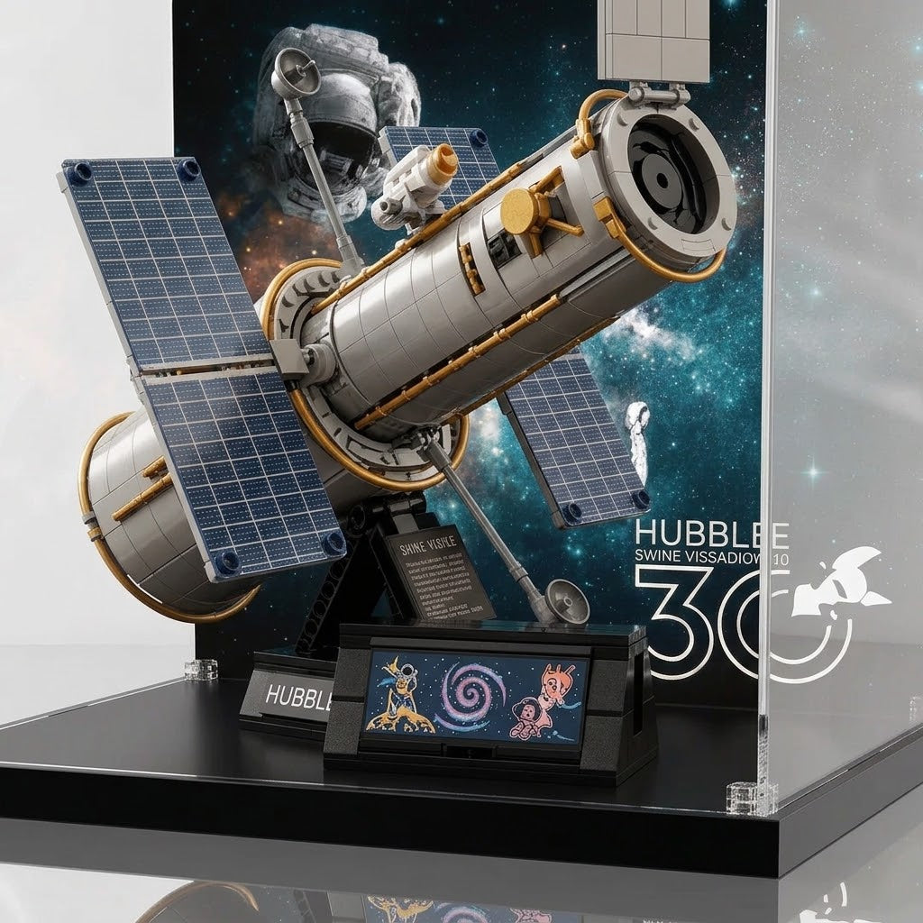 Dustproof HD Acrylic Display Case with UV Protection for Hubble Space Telescope 11382
