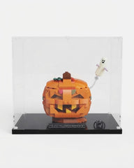 UV-Protected Acrylic Display Case for Halloween Pumpkin Lantern – Clear Dustproof Showcase Box
