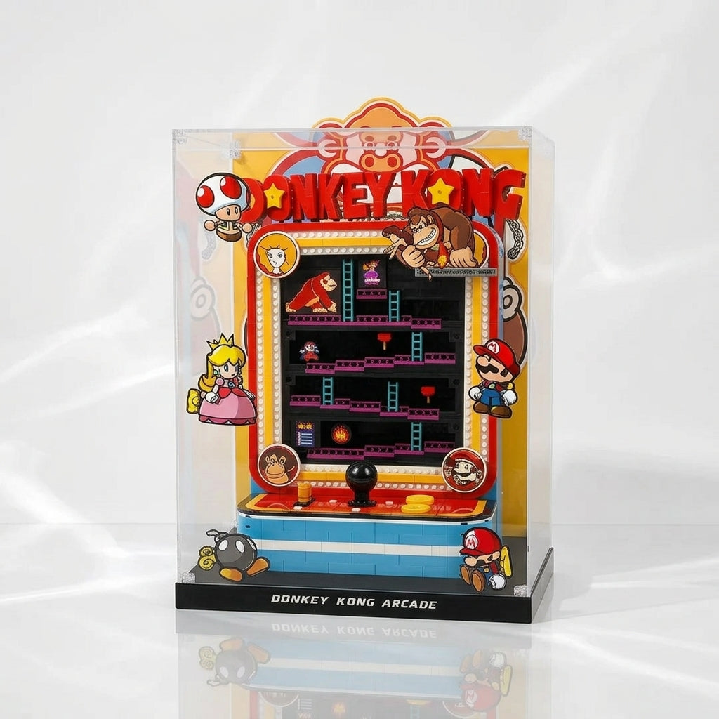 Dustproof HD Acrylic Display Case with UV Protection for Donkey Kong Arcade Game 72051