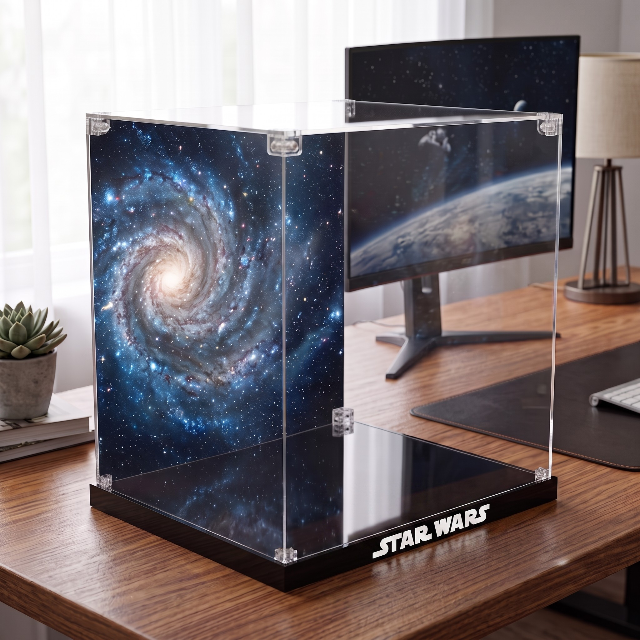 Dustproof HD Acrylic Display Case with UV Protection for LEGO Star Wars Death Star 75419