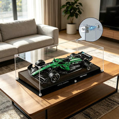 Dustproof HD Ultra-Clear Magnetic Door Acrylic Display Case with UV Protection for Aston Martin F1 Race Car 42240