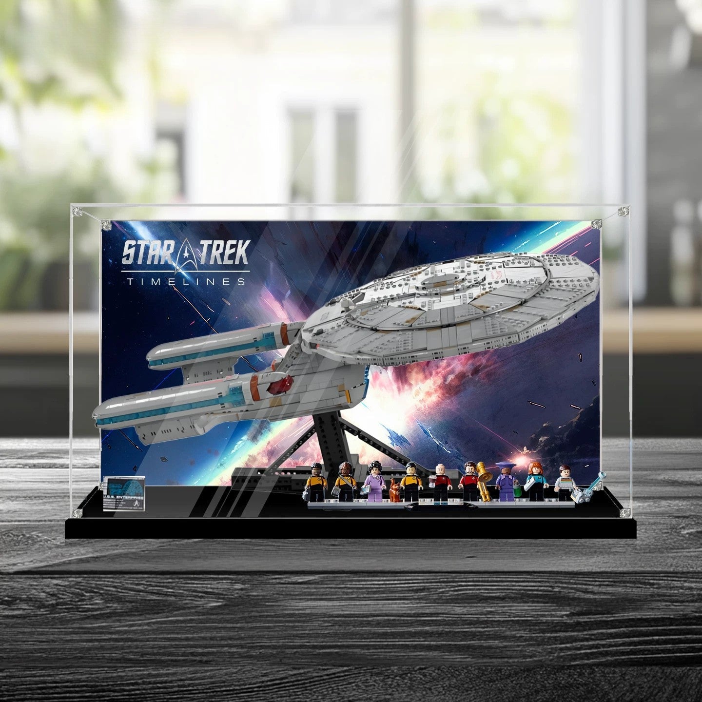 Dustproof HD Acrylic Display Case with UV Protection for LEGO Star Trek U.S.S. Enterprise 10356