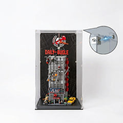 Dustproof HD Ultra-Clear Magnetic Door Acrylic Display Case with UV Protection for Daily Bugle 76178