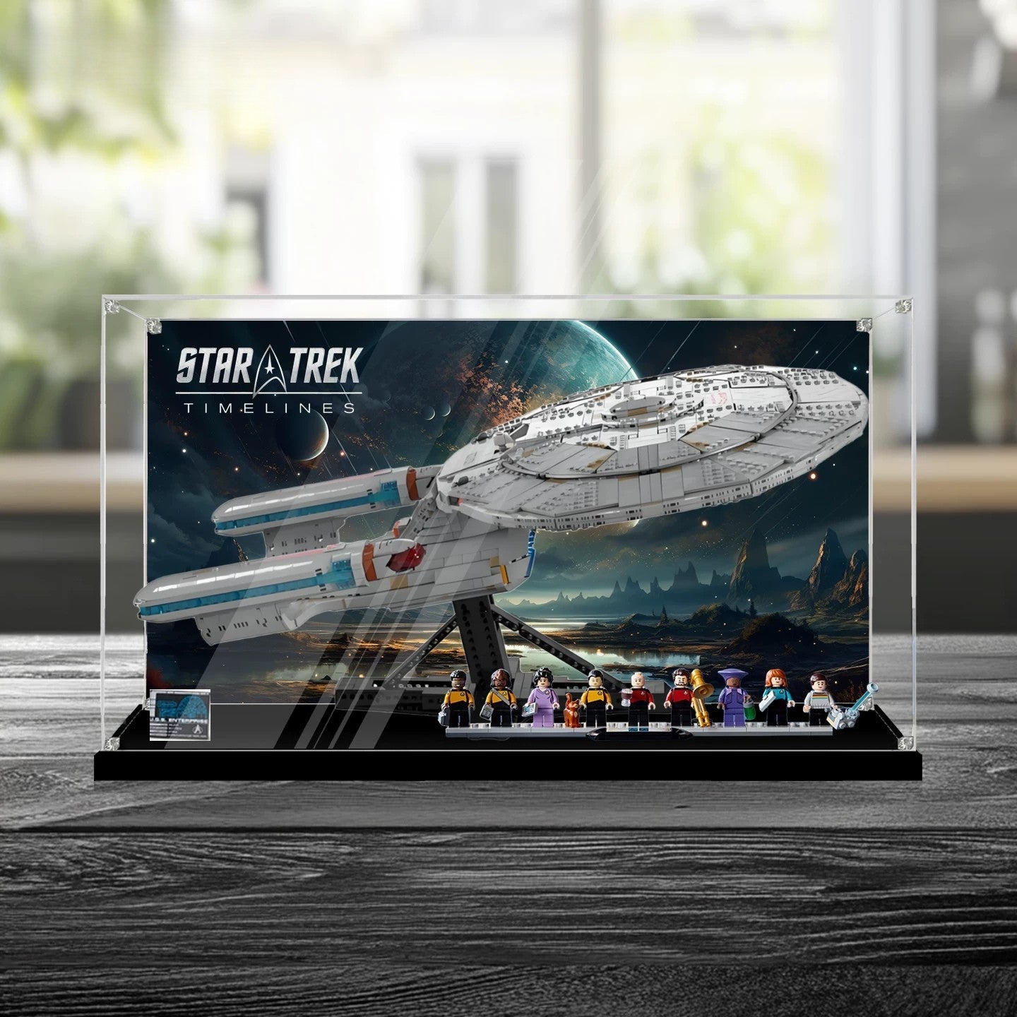Dustproof HD Acrylic Display Case with UV Protection for LEGO Star Trek U.S.S. Enterprise 10356