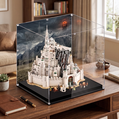 Dustproof HD Acrylic Display Case with UV Protection for LEGO Lord of the Rings: Minas Tirith 11377