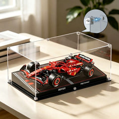 Dustproof HD Ultra-Clear Magnetic Door Acrylic Display Case with UV Protection for Ferrari SF-24 F1 Race Car 42207