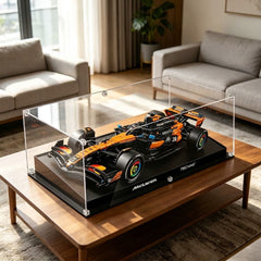Dustproof HD Ultra-Clear Magnetic Door Acrylic Display Case with UV Protection for McLaren MCL39 F1 Race Car 42228